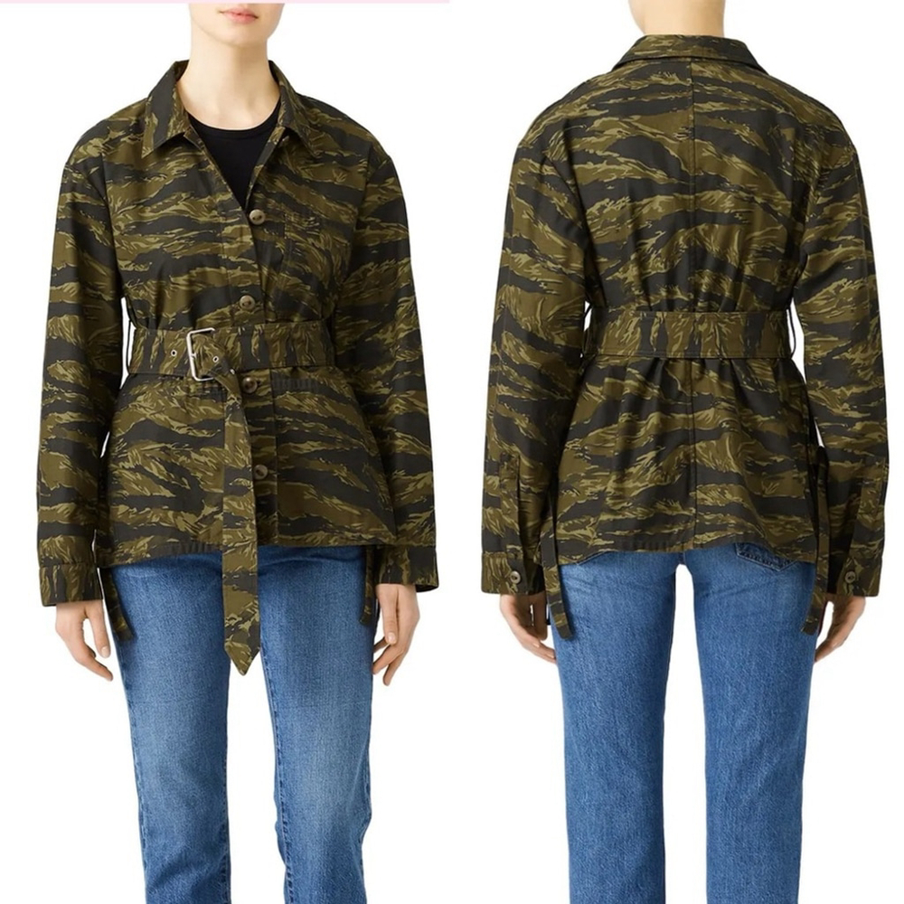 Proenza Schouler White Label Camo Print Jacket Size Small (Belt not included).